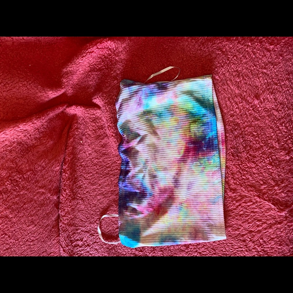 Multicolored tube tops bandeau